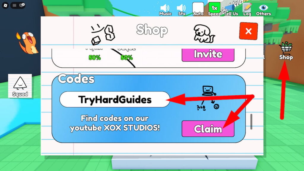 How To Redeem Codes In PokeDoodles Roblox