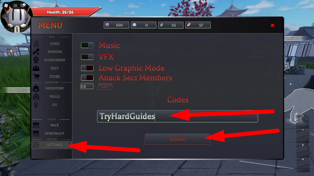 How To Redeem Codes In Reborn Insanity Roblox