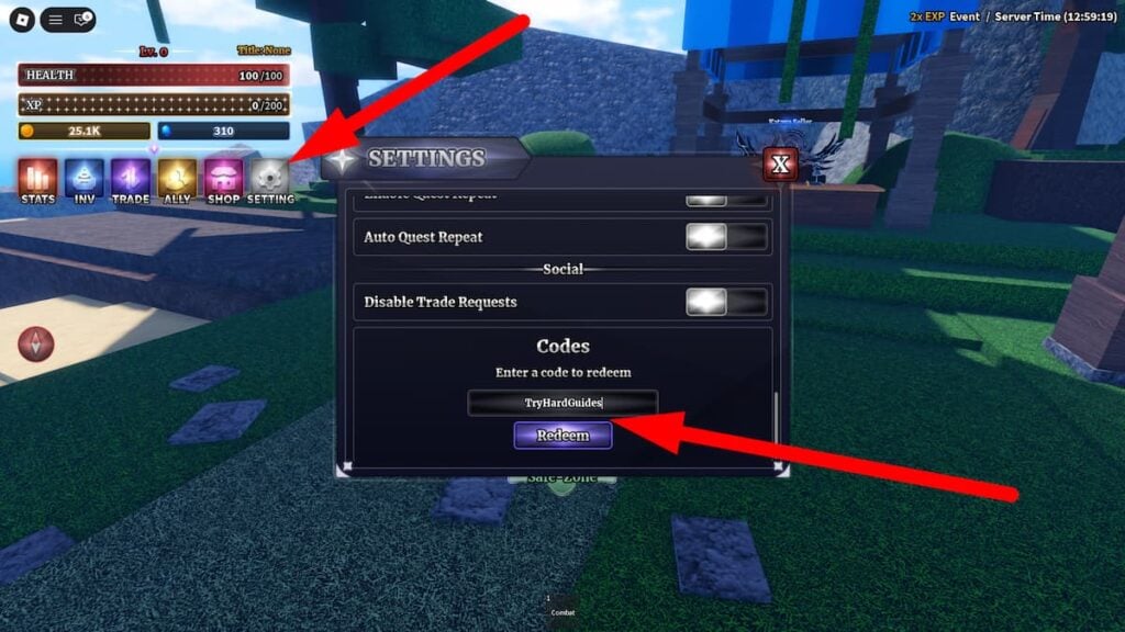 How To Redeem Codes In Sailor Piece Roblox