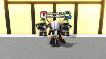 Roblox 24 Hours Overnight Avatar Wearing Silver Helmet Black Clothes Two Giant Swords On Back Standing Before Two Armored Security Guards Near Brightly Lit Windows