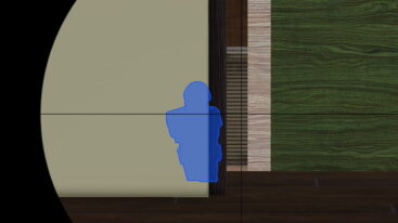 Roblox Counter Blox Re Imagined Sniper Scope About To Shoot A Blue Outlined Person