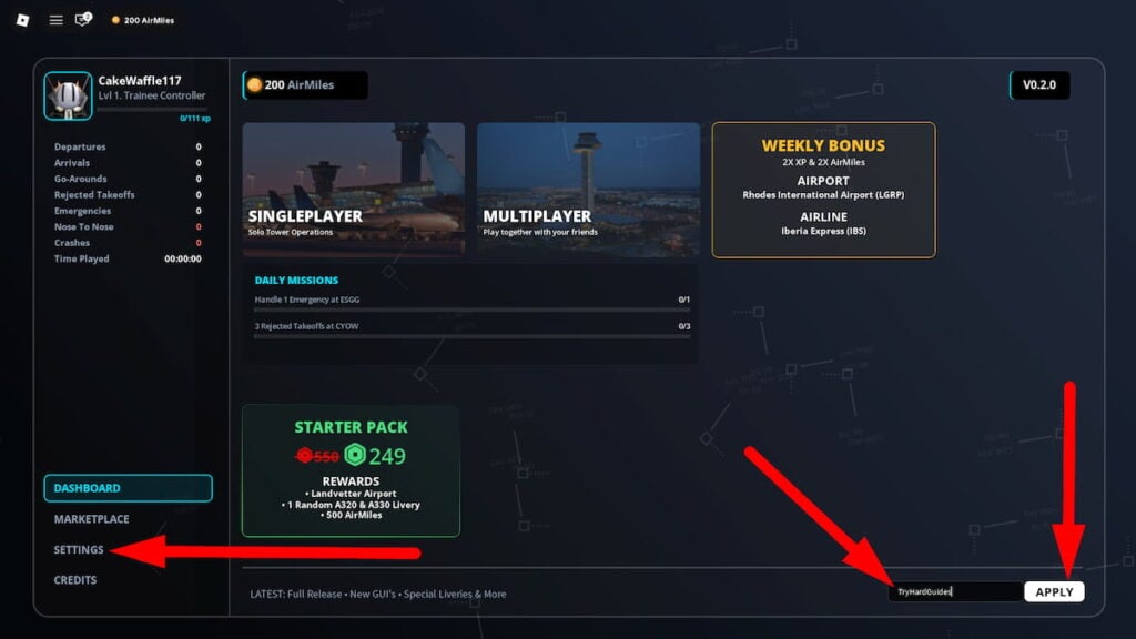 How To Redeem Codes In Air Traffic Simulator Roblox