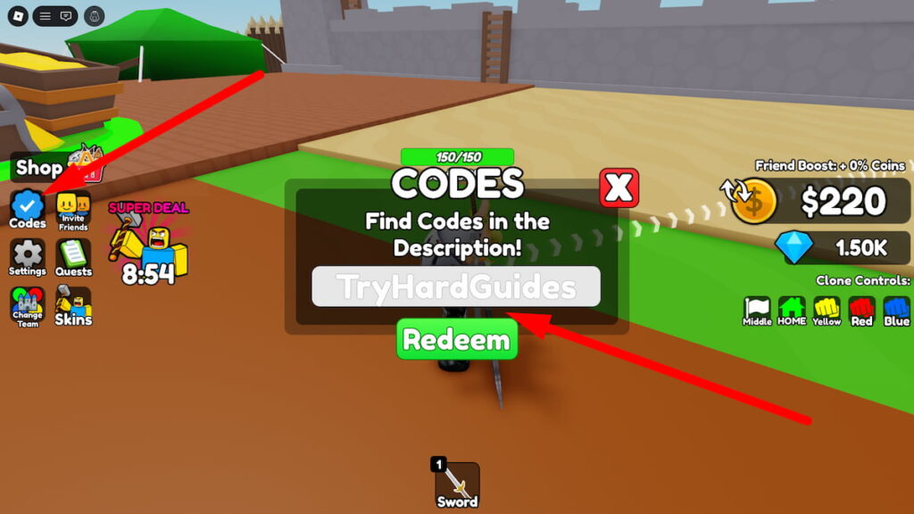 How To Redeem Codes In Clone Battles Roblox