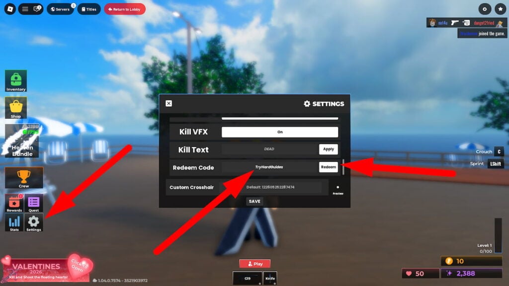 How To Redeem Codes In Hitmark Roblox