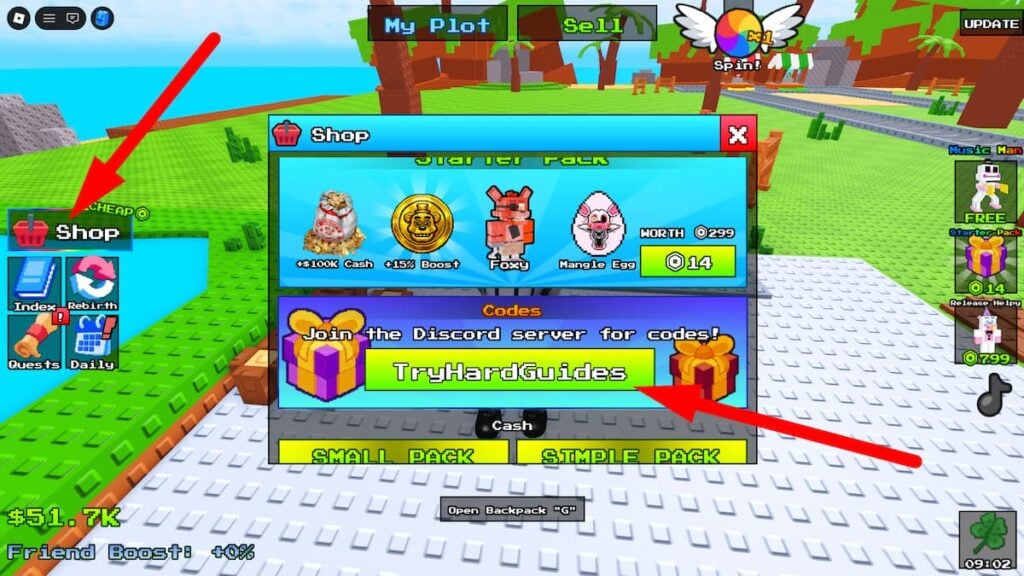 How To Redeem Codes In My Fishing FNAF Roblox