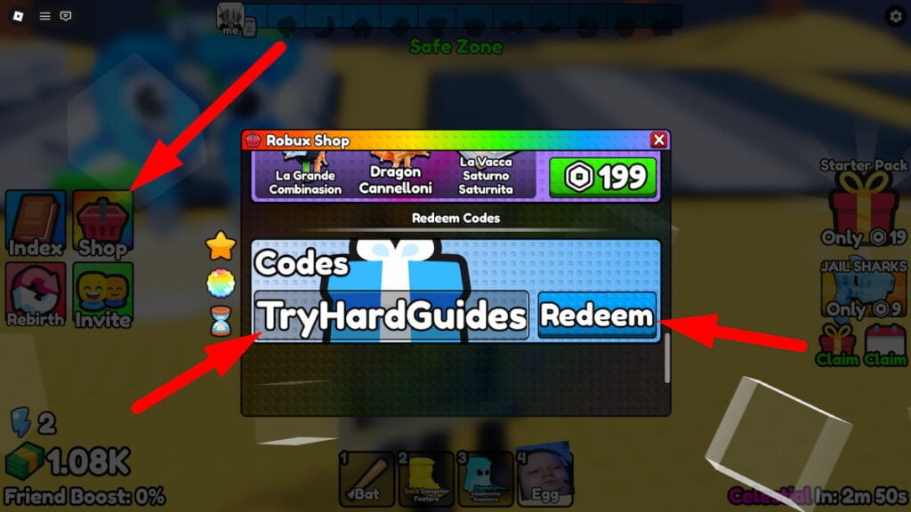 How To Redeem Codes In Sail For Brainrots Roblox
