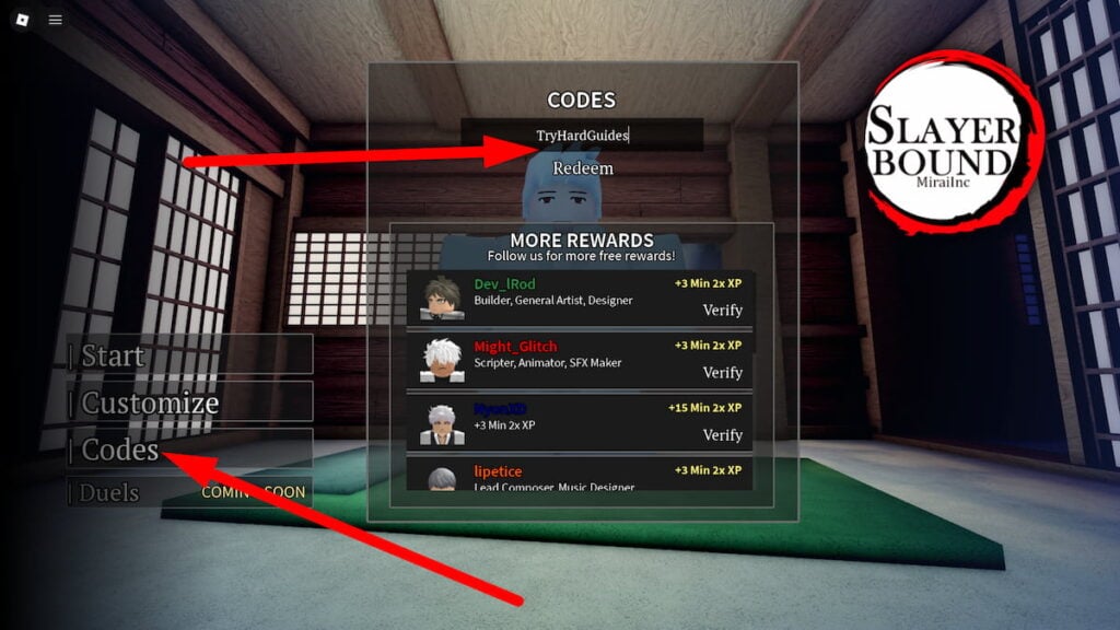 How To Redeem Codes In Slayerbound Roblox
