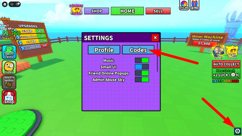 How To Redeem Codes In Unbox Your Tank Roblox