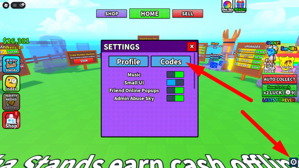 How To Redeem Codes In Unbox A Boba Stand Roblox