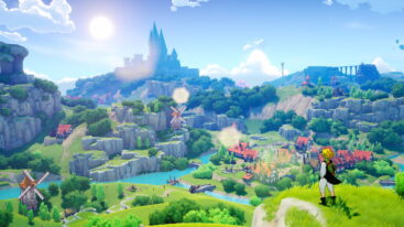 Mobile The Seven Deadly Sins Origin A View Of The Lush Landscape Houses Trees Windmills And More