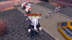 Roblox Build Anime Legends Avatar Wearing Silver Helmet Black Clothes Two Giant Swords On Back As Anime Fighters Fight Skeletons