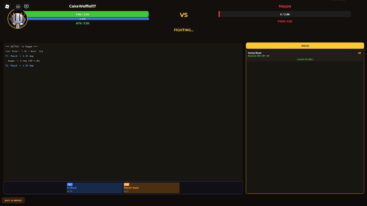 Roblox Dragon Ball Incremental Showing Text Based Combat Screen Fighting Nappa