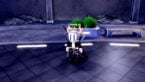 Roblox Re Rangers X Avatar Wearing Silver Helmet Black Clothes Two Giant Swords Standing Near Potted Plant And Bench