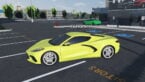Roblox Young Street Ontario A Yellow Sports Car Parked In A Driving Lot Near Car Dealership With Green Car In Background