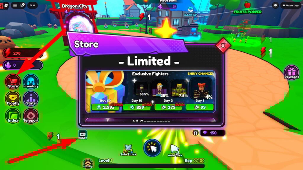 How To Redeem Codes In Anime Clicker Roblox