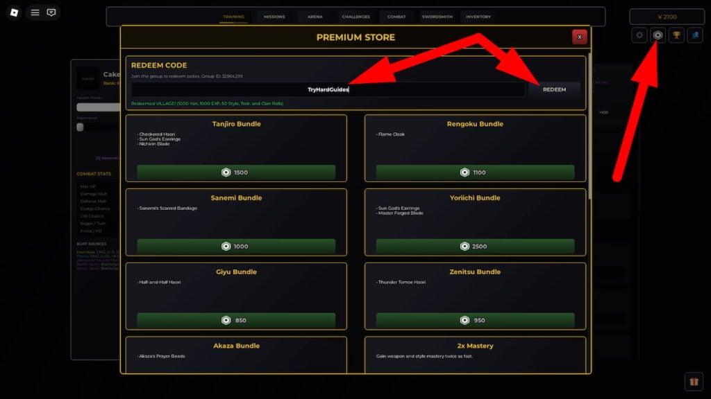 How To Redeem Codes In Demon Slayer Incremental Roblox