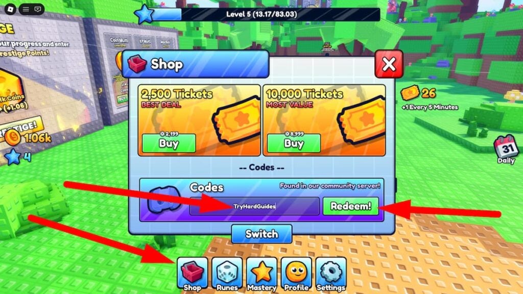 How To Redeem Codes In Dice Rolling Incremental Roblox