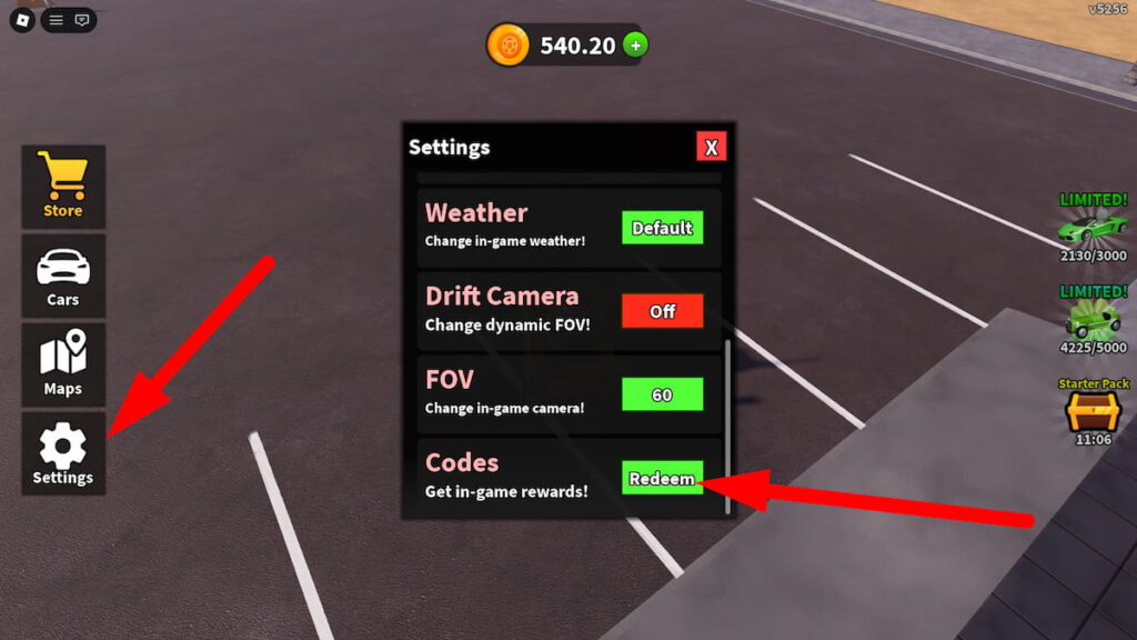 How To Redeem Codes In Drift It Roblox