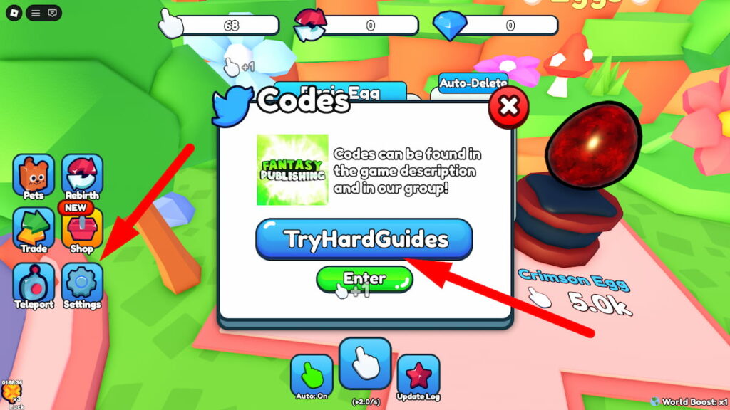How To Redeem Codes In Rebirth Mania Roblox