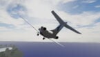 Roblox Plane Crash Simulator A Large Plane Flying Over The Sea