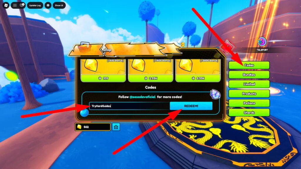 How To Redeem Codes In Anime Crash Roblox
