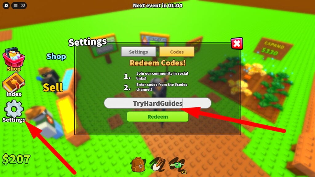 How To Redeem Codes In Build A Farm Factory Roblox