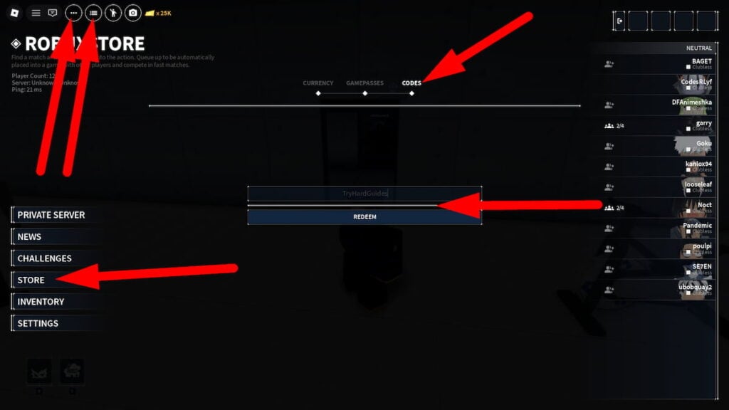 How To Redeem Codes In Locked 2 Roblox