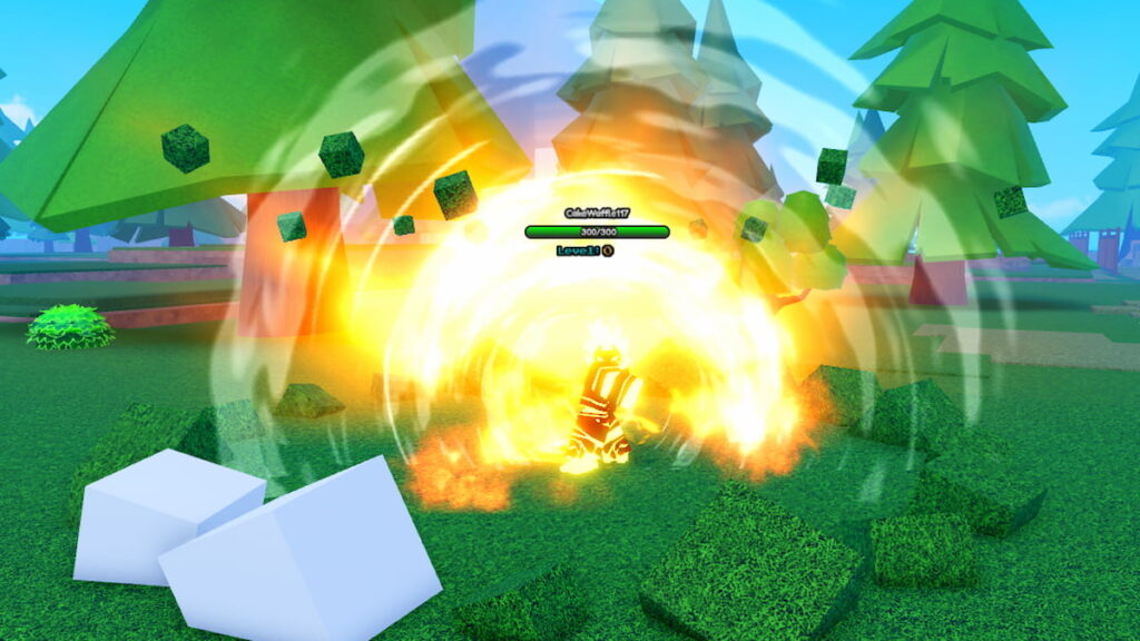 Roblox Benverse Codes Detransform June 2026 Try Hard Guides Roblox Benverse Fire Avatar Making A Flame Explosion Happen Around Him Near Trees 1024x576 