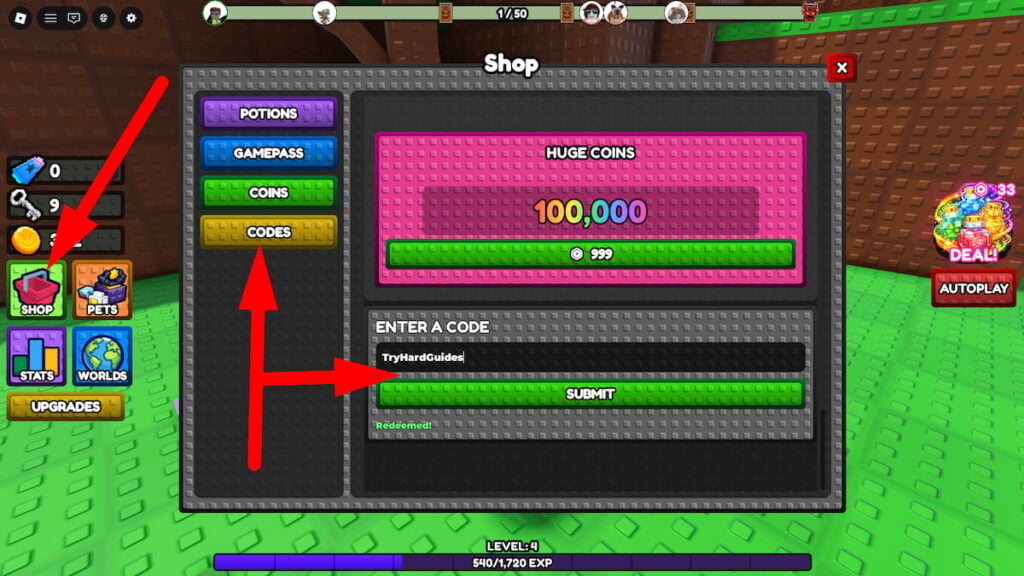How To Redeem Codes In Punch A Door Roblox
