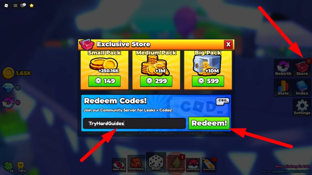 How To Redeem Codes In Roll A Pet Roblox