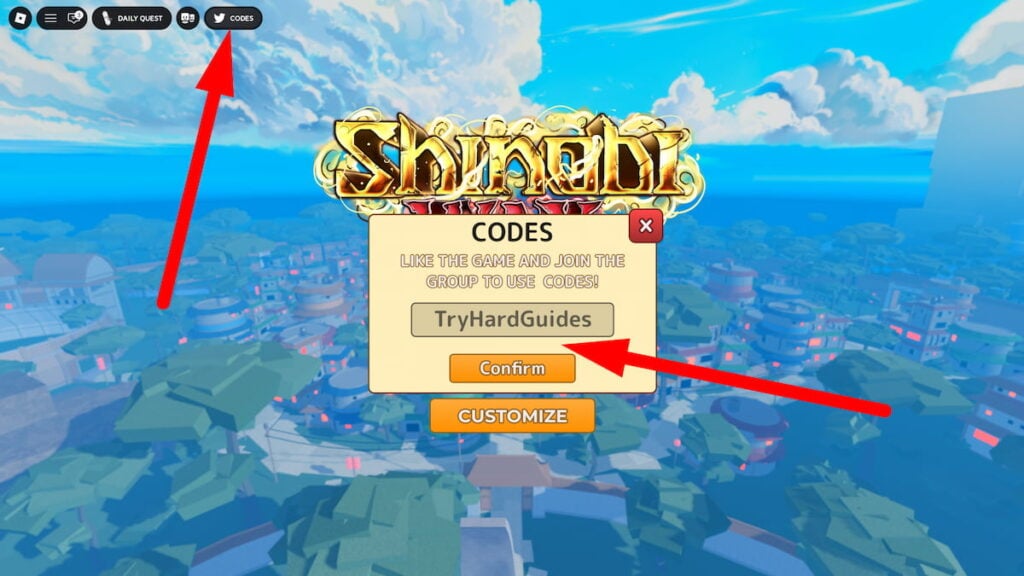 How To Redeem Codes In Shinobi Way Roblox