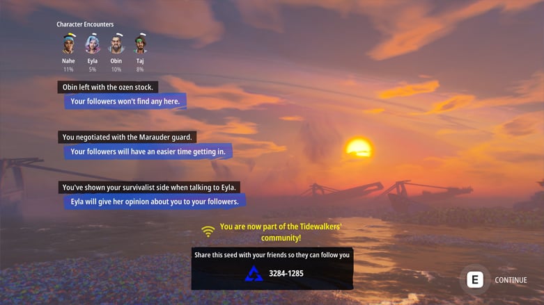 Tides Of Tomorrow Choices
