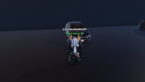 Roblox Car For Sale Avatar Wearing Silver Helmet Black Clothes Two Giant Swords On Back Standing In Front Of Black Car
