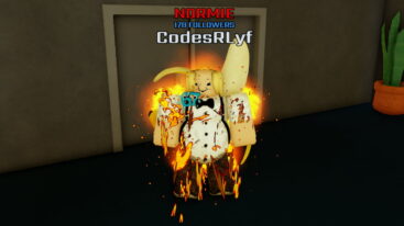 Roblox Looksmax And Mog A Blonde Haired Balding Man Weaeing Nerd T Shirt Banana Backpack 67 Badge With A Lava Aura Standing Near Double Doors