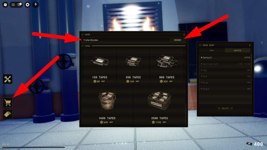 How To Redeem Codes In Blackrooms Roblox