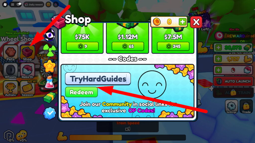 How To Redeem Codes In Launch A Wheel Roblox