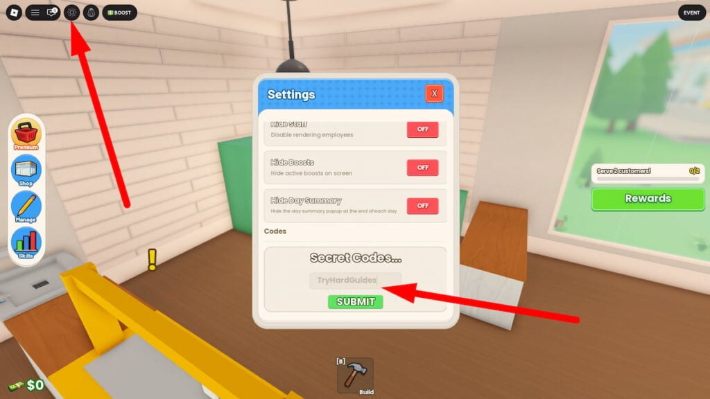 How To Redeem Codes In Run A Restaurant Roblox