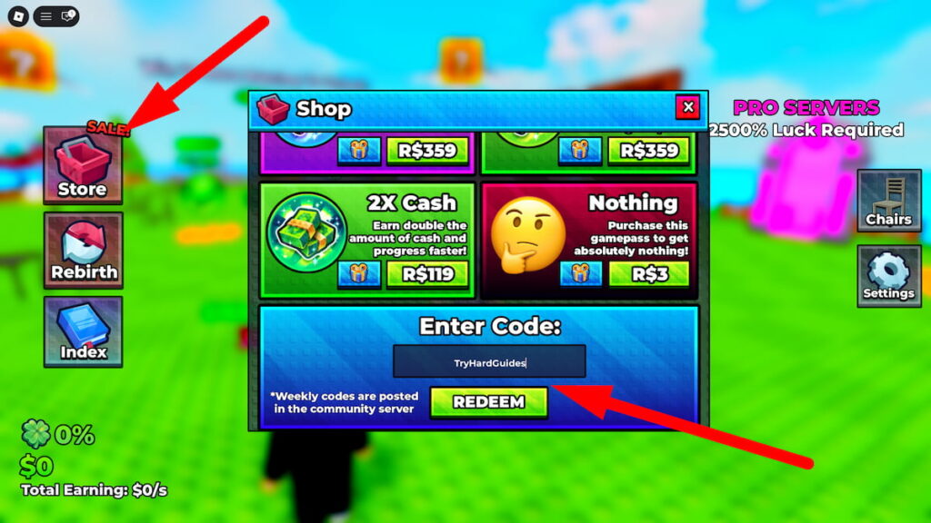 How To Redeem Codes In Split Or Steal Brainrot Roblox