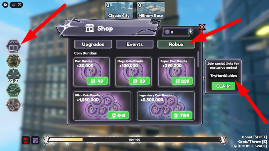 How To Redeem Codes In WorldBreaker Roblox