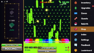 Roblox Ball Game A Pachinko Game With Yellow Lightning Rolling Down Green Pegs Towards Colorful Rewards