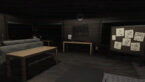 Roblox Looking Out The Inside Of A Watch Tower With Wooden Table Sofa Notice Board And More