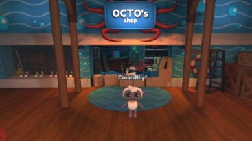 Roblox Smiles A Sheep Plushue Standing Before An Octos Shop With An Octopus Plushie