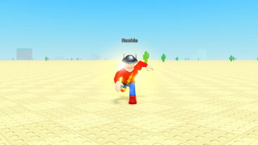 Roblox Speedsters Infinite Avatar Wearing Red Blue Hero Costume Wearing Black Hat And Lightning Bolt On Chest Speeding Through Desert