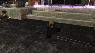 Roblox Trench Ww1 An Avatar Wearing Beige Gas Mask And Blue Uniform Marching