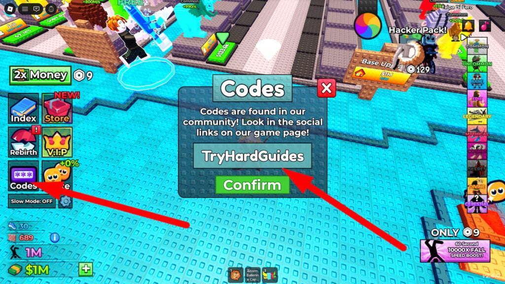 How To Redeem Codes In Fall For Brainrots Roblox