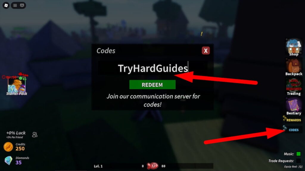 How To Redeem Codes In Fishing Tower Defense Roblox