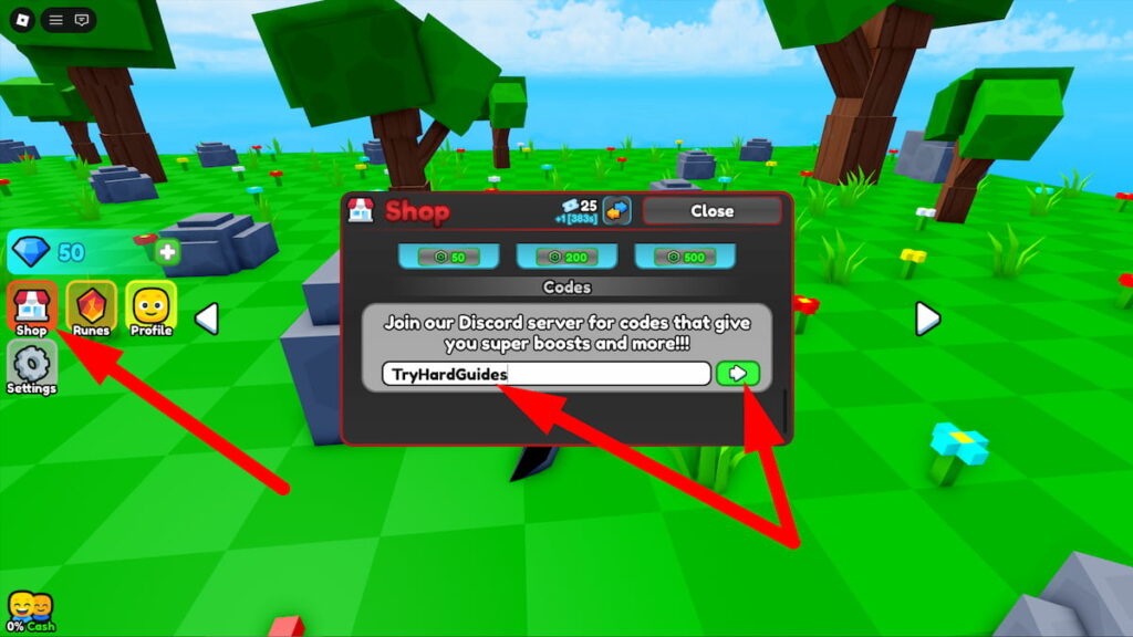 How To Redeem Codes In Resource Incremental Roblox