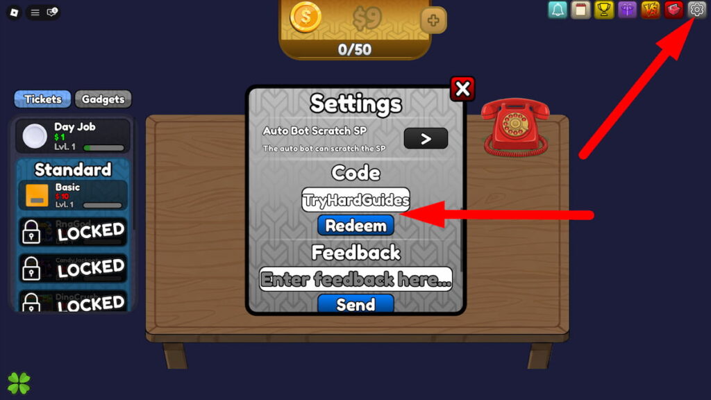 How To Redeem Codes In Scratchy Loot Roblox