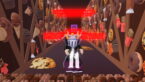 Roblox 1 Backflip Keyboard Escape Avatar Wearing Silver Helmet Black Clothes Two Giant Swords On Back Back Flipping Through Air Near Red Lasers And Dessert Themed Walls