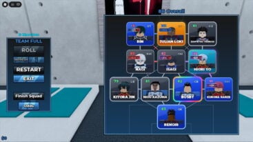 Roblox Build A Blue Lock Squad A Team Of Blue Lock Squad Characers On Grid